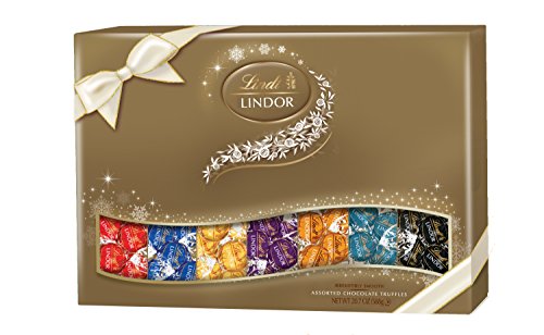 Lindt LINDOR Assorted Chocolate Deluxe Sampler Gift Box, 20.7oz ...