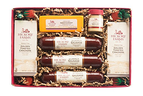 Hickory Farms Sausage & Cheese Collection Deluxe Gift Set (1.4 Lbs ...