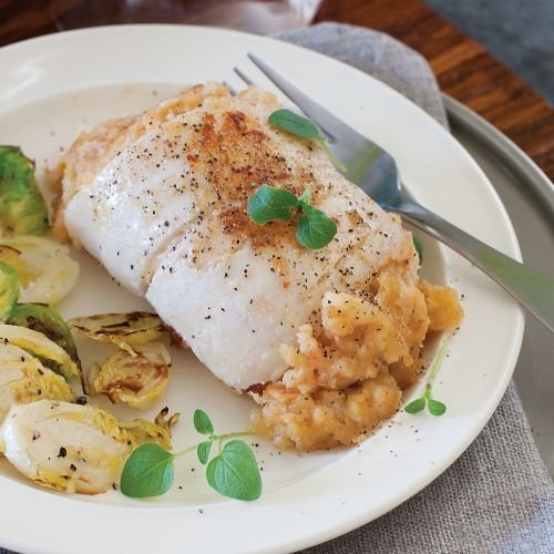 Omaha Steaks 4 (4.5 oz.) Stuffed Sole with Scallops and Crabmeat