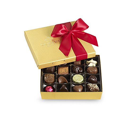 Godiva Chocolatier Red Ribbon Ballotin Valentines Chocolate Gift, 19 