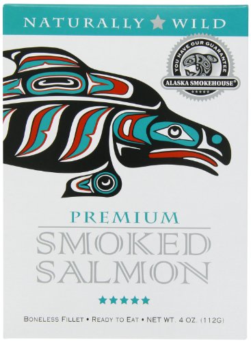 Alaska Smokehouse Premium Smoked Salmon, 4 Ounce Gift box - Gourmet ...