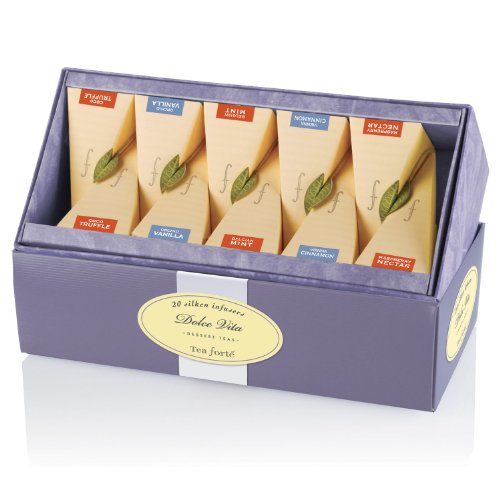 Tea Forte Dolce Vita Tea Collection – 20 pieces in Ribbon Box - Gourmet ...