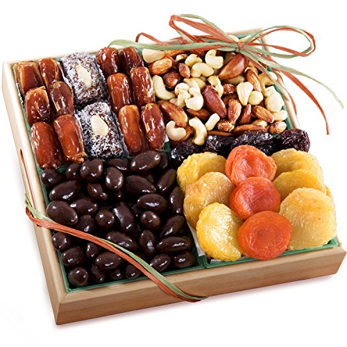 Santa Cruz Dried Fruit Tray with Savory Nuts Gift Tray - Gourmet Gifts ...