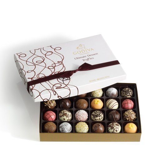 Godiva Chocolatier Ultimate Dessert Truffles Gift Box, 24 Count ...