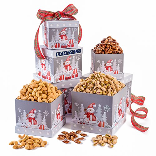 Let It Snow, Gourmet Merry Christmas, Holiday Roasted Nuts Gift Grey 3 ...