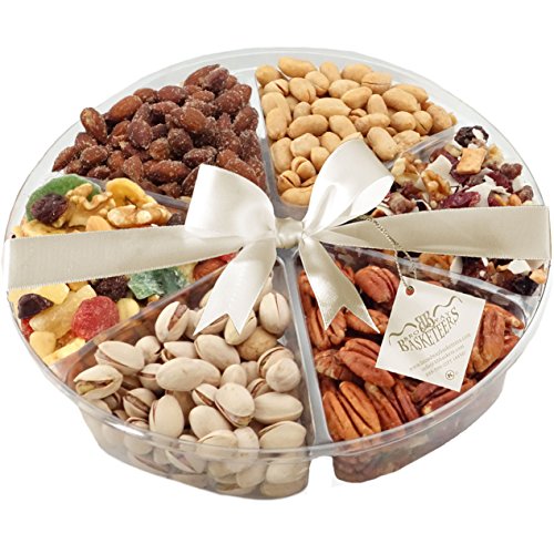 Broadway Basketeers Kosher Natural Dried Fruits & Nuts Gift Tray with ...